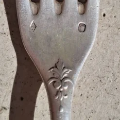 Fourchette en argent massif Henri Soufflot