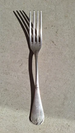 Fourchette en argent massif Henri Soufflot