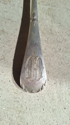 Fourchette en argent massif Henri Soufflot
