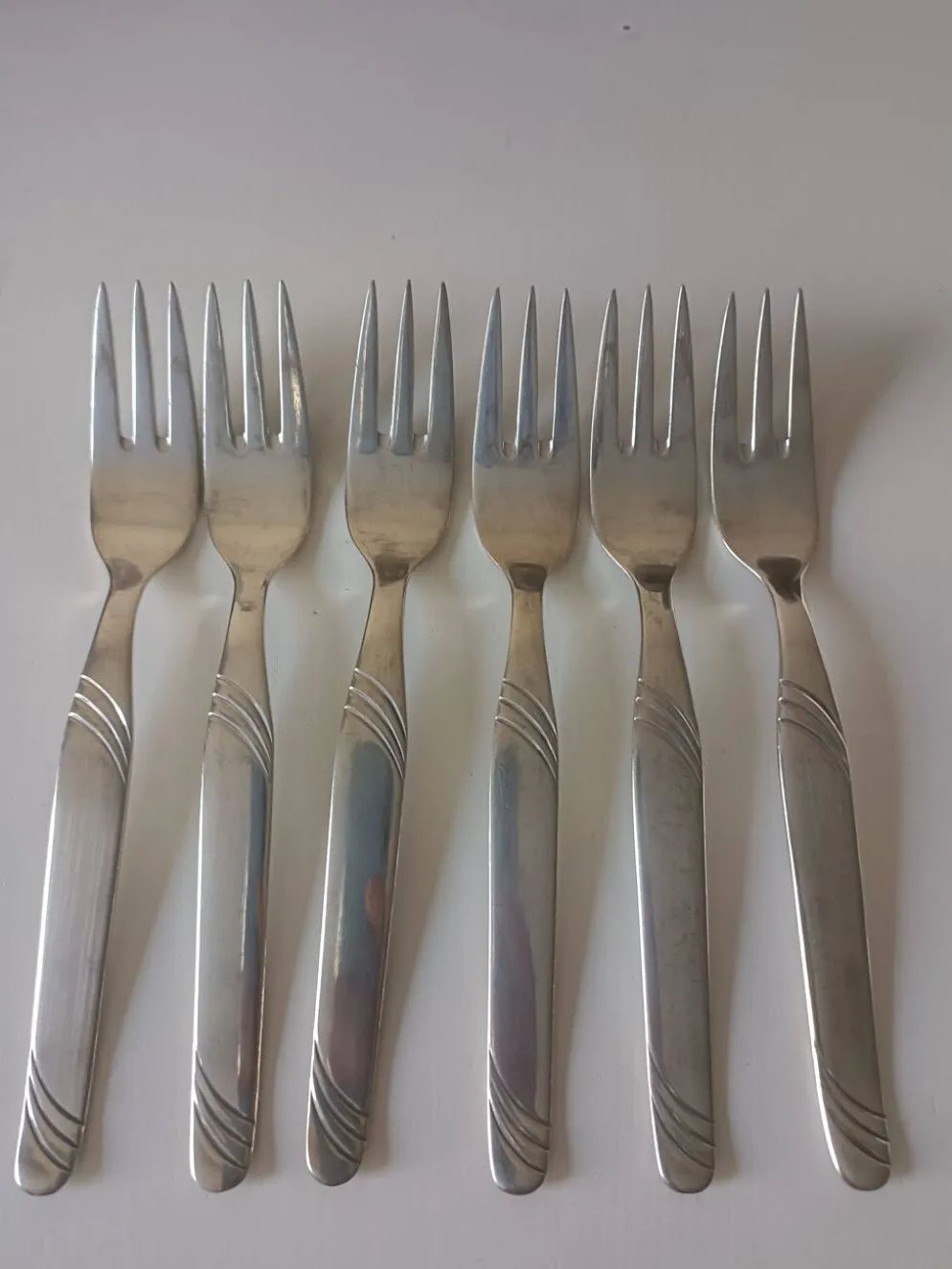 Fourchette en métal argenté