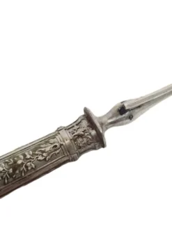 Fourchette à rôtir en argent classique, France, années 1880