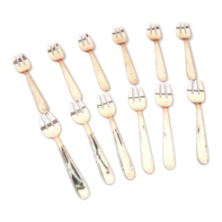 12 fourchettes à dessert Guy Degrenne, années 1970