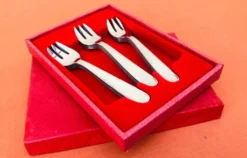 12 fourchettes à dessert Guy Degrenne, années 1970