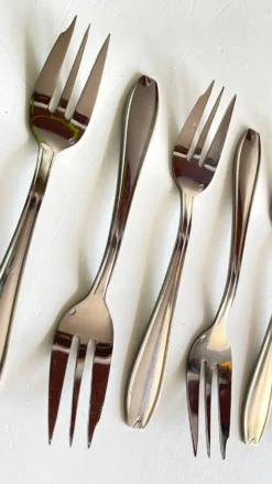 12 Fourchettes à DESSERT Inox Vintage