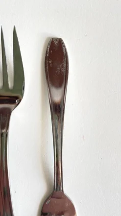 12 Fourchettes à DESSERT Inox Vintage