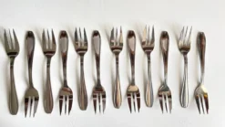 12 Fourchettes à DESSERT Inox Vintage