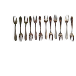 12 Fourchettes à DESSERT Inox Vintage
