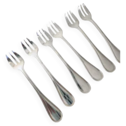 6 fourchettes à gâteau Christofle modèle Albi