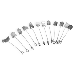 Fourchettes à hareng en argent Art Déco, Grèce, années 1960, ensemble de 12