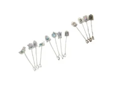 Fourchettes à hareng en argent Art Déco, Grèce, années 1960, ensemble de 12