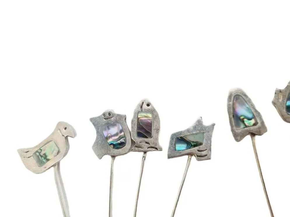 Fourchettes à hareng en argent Art Déco, Grèce, années 1960, ensemble de 12