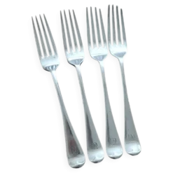 4 fourchettes monogramme M