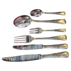 François Frionnet - Ménagère - métal argenté -style Louis XV -modèle rocail
