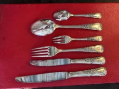 François Frionnet - Ménagère - métal argenté -style Louis XV -modèle rocail