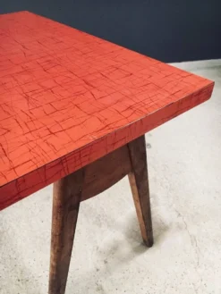 French Reconstruction Bistro Table, 1950s
