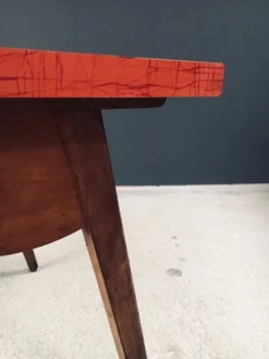 French Reconstruction Bistro Table, 1950s