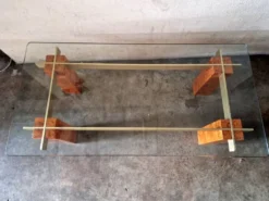 Gabriella Crespi (1922-2017) - Table basse en placage de loupe