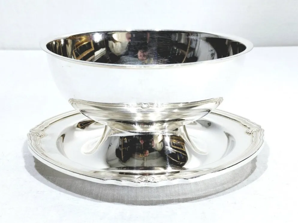 Gallia - saucière en métal argenté modèle vendôme