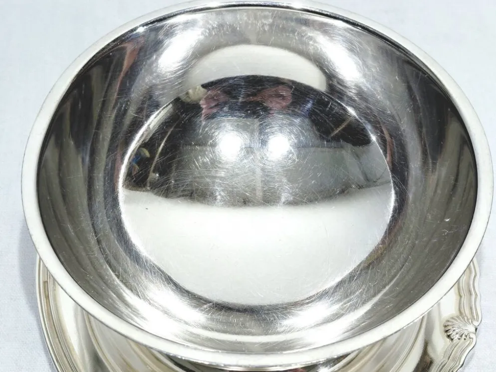 Gallia - saucière en métal argenté modèle vendôme