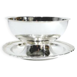 Gallia - saucière en métal argenté modèle vendôme