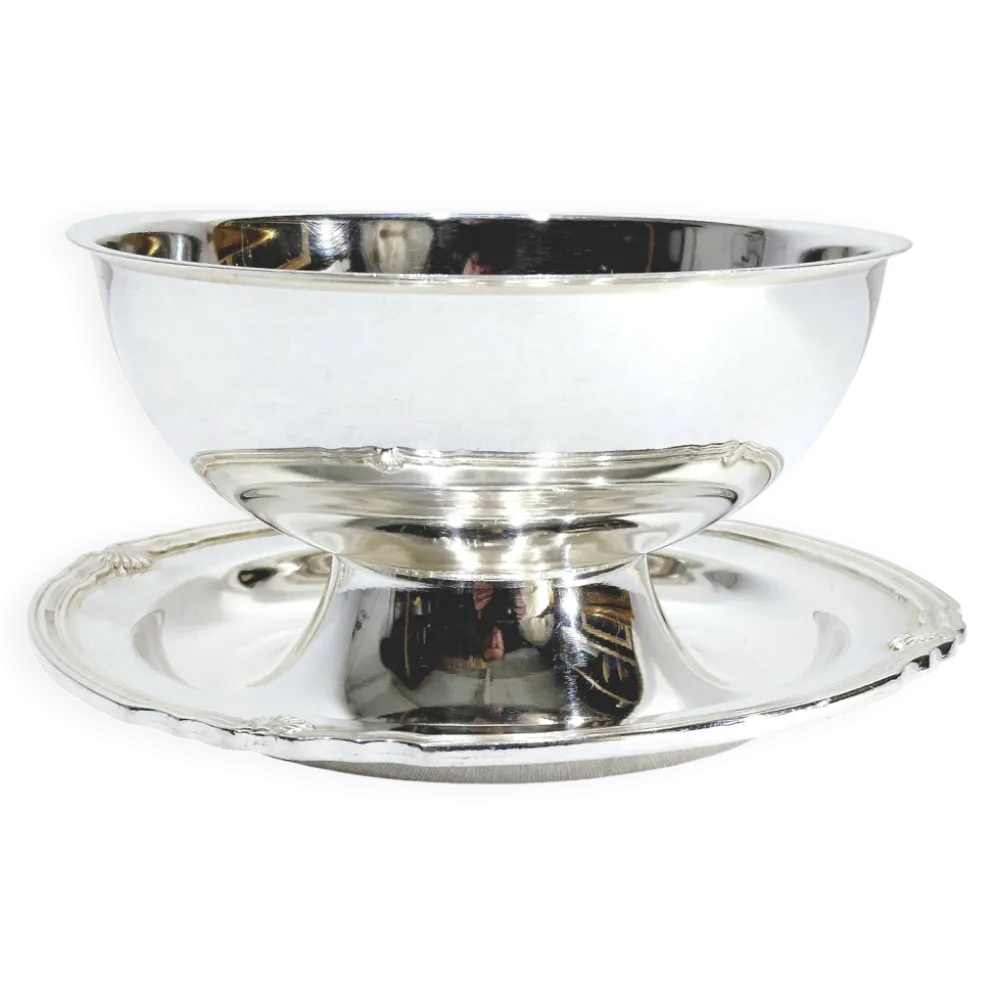 Gallia - saucière en métal argenté modèle vendôme
