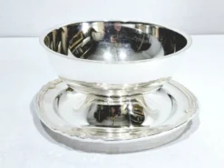 Gallia - saucière en métal argenté modèle vendôme