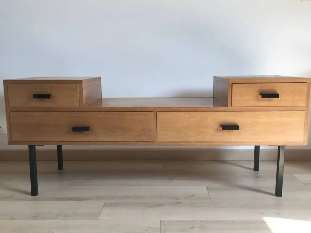 Gande enfilade coiffeuse vintage annees 60