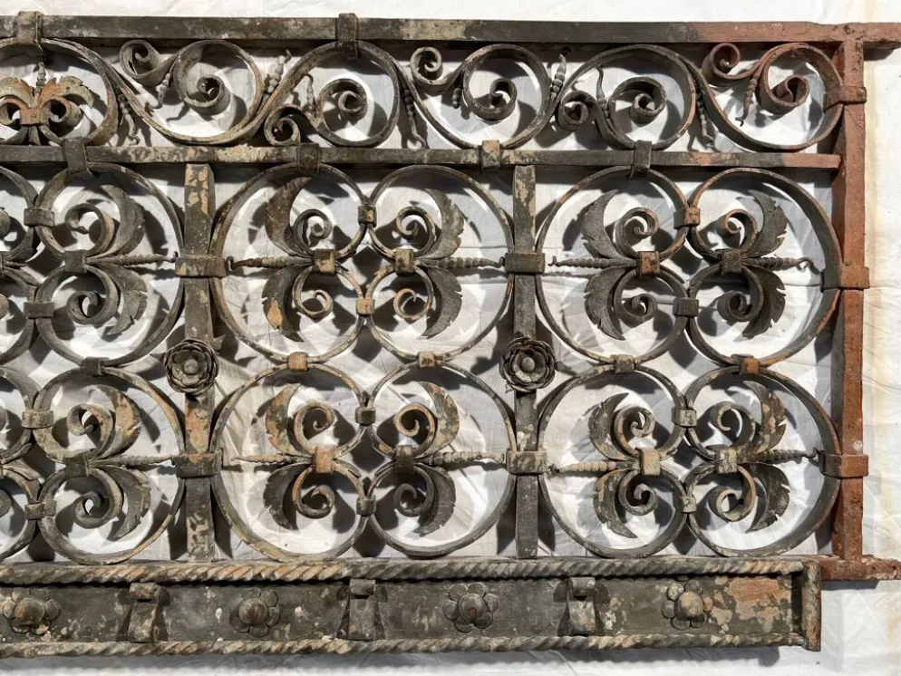 Garde corps XVIIem en fer forgé, rambarde barrière de balcon
