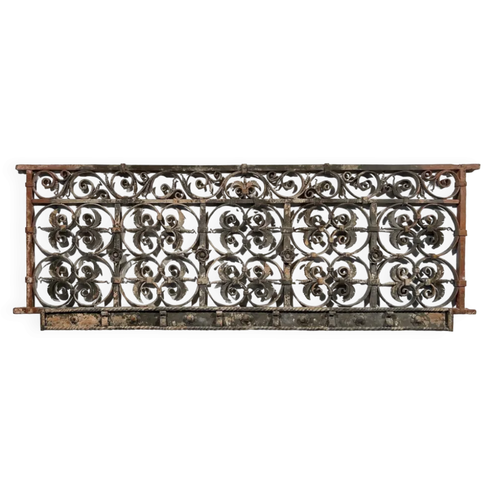 Garde corps XVIIem en fer forgé, rambarde barrière de balcon