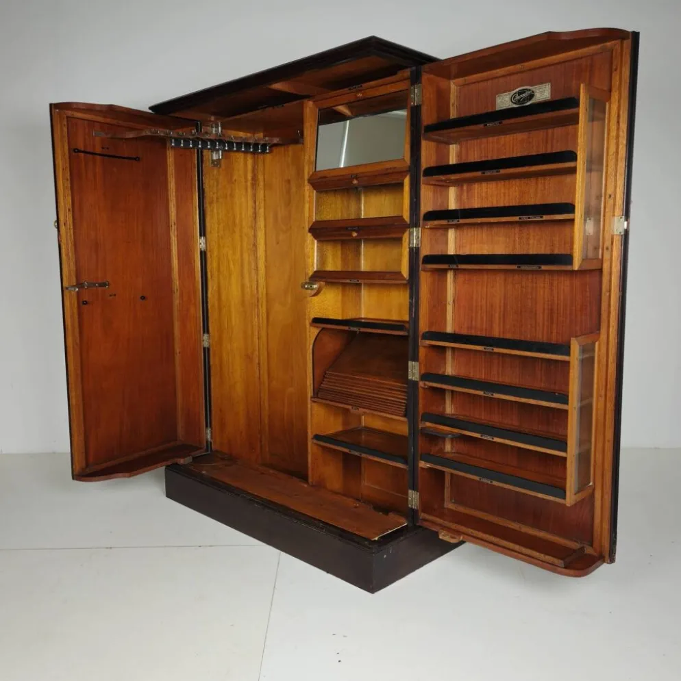 Garde-robe d'homme Compactom Ltd des années 1920 – Intérieur entièrement équipé