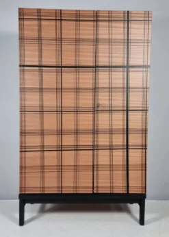 Garde-robe vintage en hêtre, années 1970