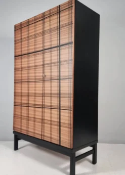 Garde-robe vintage en hêtre, années 1970
