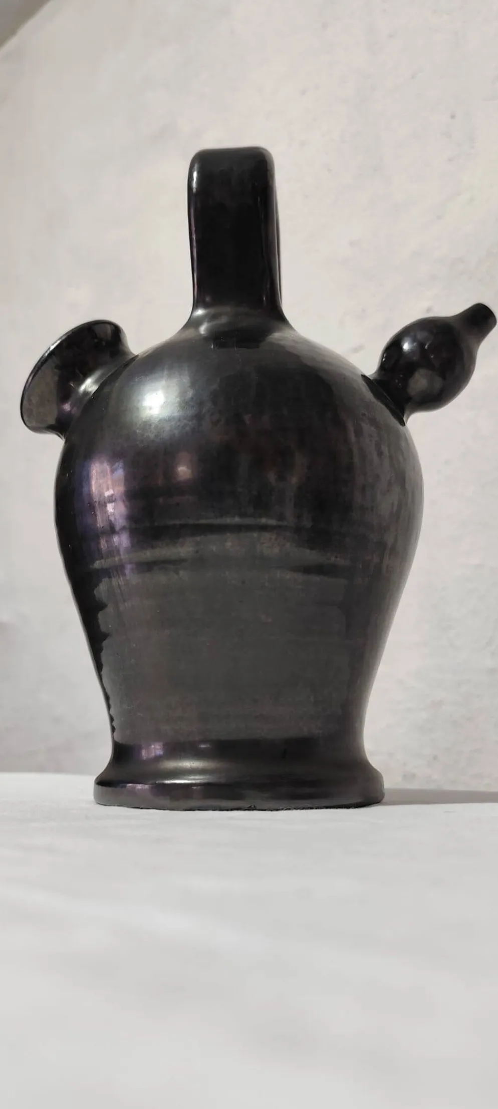 Gargoulette en céramique noire – Attribuée à Robert Picault (Valallauris),