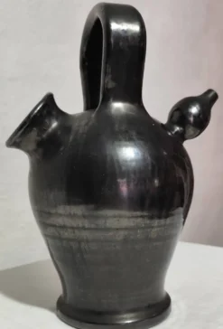 Gargoulette en céramique noire – Attribuée à Robert Picault (Valallauris),