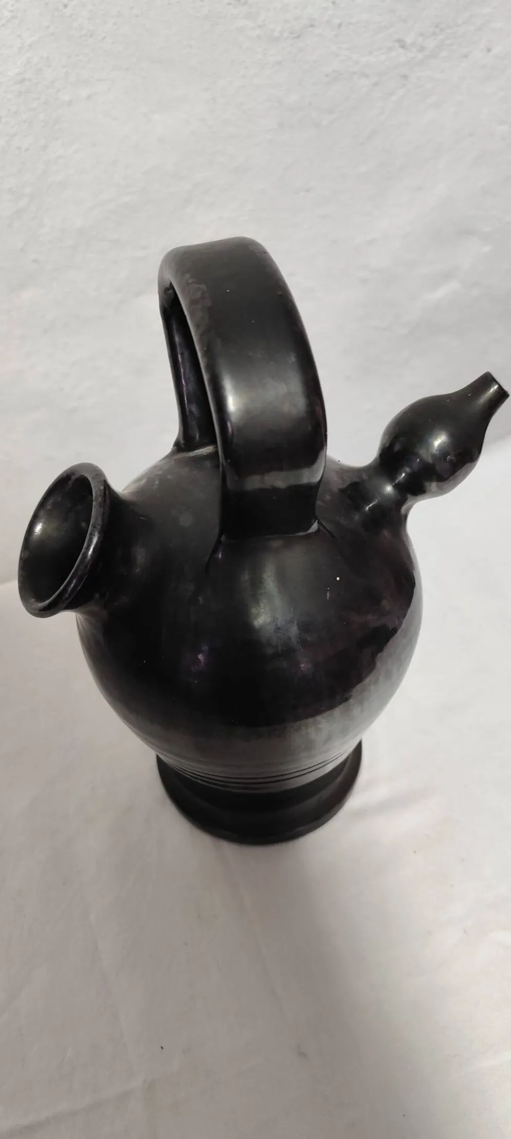 Gargoulette en céramique noire – Attribuée à Robert Picault (Valallauris),