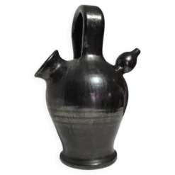 Gargoulette en céramique noire – Attribuée à Robert Picault (Valallauris),