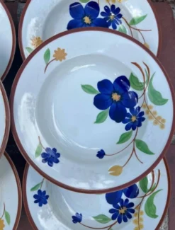 Gien - 6 assiettes creuses Tournefeuille