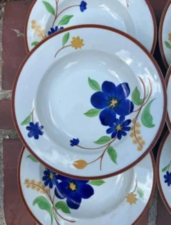 Gien - 6 assiettes creuses Tournefeuille