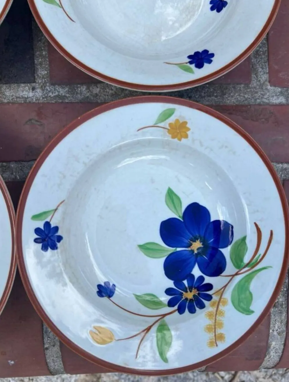 Gien - 6 assiettes creuses Tournefeuille