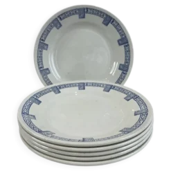 Gien collection Lorris - lot de 6 assiettes plates