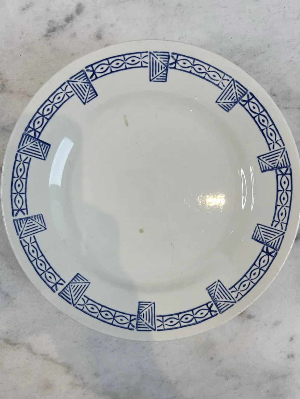Gien collection Lorris - lot de 8 assiettes plates