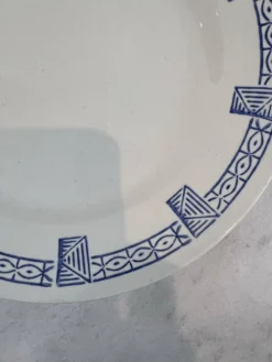 Gien collection Lorris - lot de 8 assiettes plates