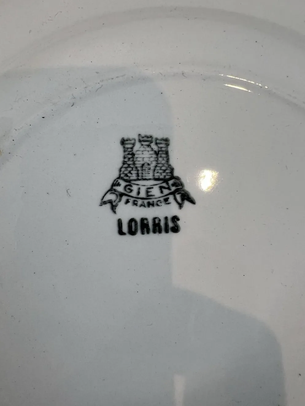 Gien collection Lorris - lot de 8 assiettes plates