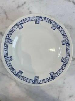 Gien collection Lorris - lot de 8 assiettes plates