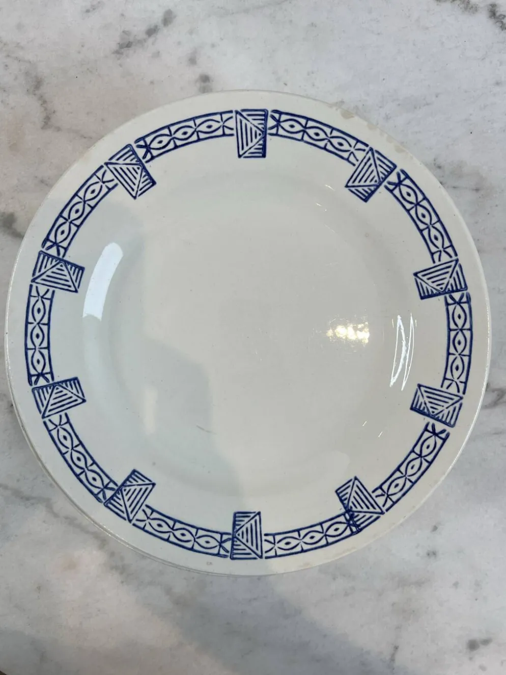 Gien collection Lorris - lot de 8 assiettes plates