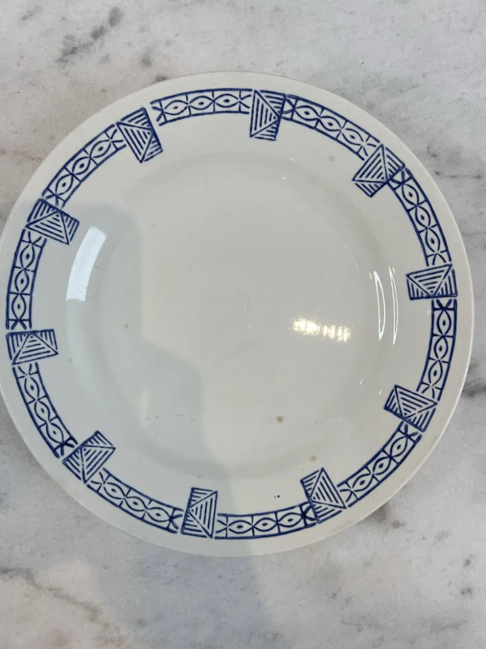 Gien collection Lorris - lot de 8 assiettes plates