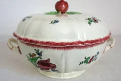 Gien Faïence modèle Lorraine grande soupière et plat