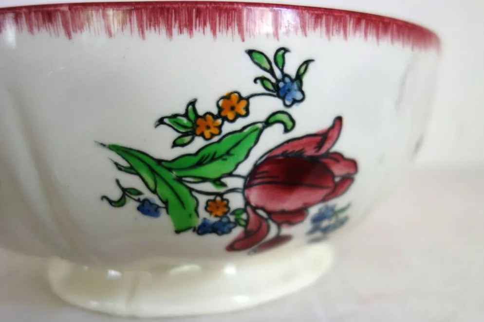 Gien Faïence modèle Lorraine grande soupière et plat