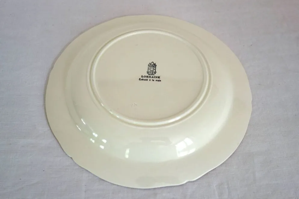 Gien Faïence modèle Lorraine grande soupière et plat