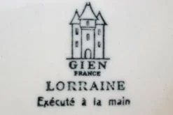 Gien Faïence modèle Lorraine grande soupière et plat